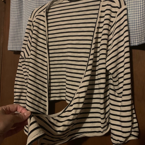 Gina Benotti Striped Cropped Cardigan Size XL - Picture 4 of 9